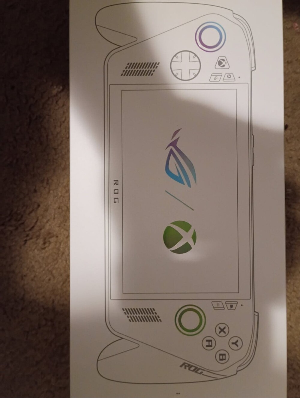ROG Handheld Gaming Console โ White with Green Accents